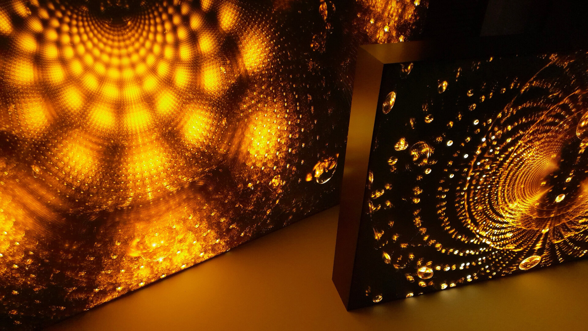 backlit led frames and boxes, cuadros retro-iluminados_fractales